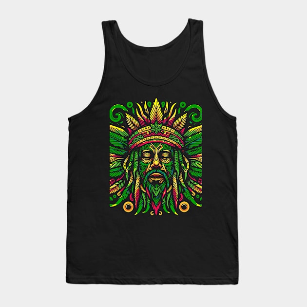 Rasta Tribal Tank Top by rastaseed